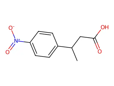 3-(4-nitrophenyl)butanoic Acid structure
