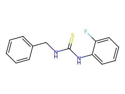 1-Benzyl-3-(2-fluorophenyl)thiourea structure