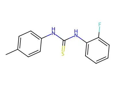1-(2-Fluorophenyl)-3-(4-methylphenyl)thiourea structure