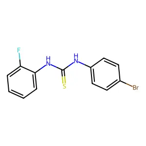 1-(4-Bromophenyl)-3-(2-fluorophenyl)thiourea structure