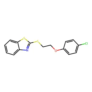 2-(1,3-Benzothiazol-2-ylsulfanyl)ethyl 4-chlorophenyl ether structure
