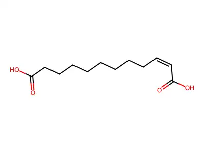 2Z-Dodecenedioic acid structure
