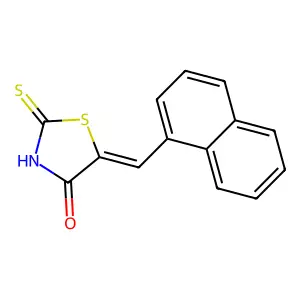 (E)-2-Mercapto-5-(naphthalen-1-ylmethylene)thiazol-4(5H)-one structure
