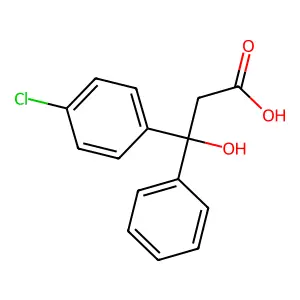 3-(4-Chlorophenyl)-3-hydroxy-3-phenylpropanoic acid structure