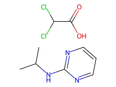2-Pyrimidinamine, N-(1-methylethyl)-, dichloroacetate structure