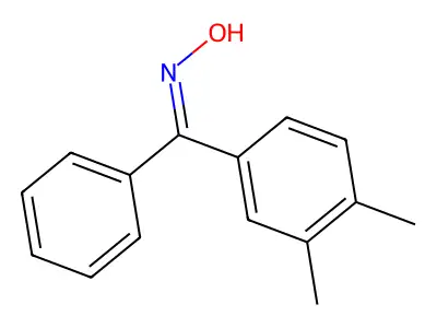(3,4-Dimethylphenyl)(hydroxyimino)phenylmethane structure