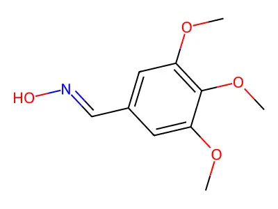 3,4,5-Trimethoxybenzaldoxime structure
