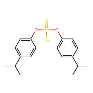 Phenol, 4-(1-methylethyl)-, 1,1'-(hydrogen phosphorodithioate) structure