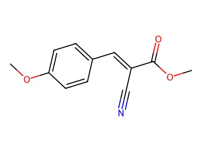 Methyl 2-cyano-3-(4-methoxyphenyl)acrylate structure