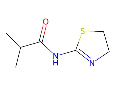 N-(4,5-dihydro-1,3-thiazol-2-yl)-2-methylpropanamide structure