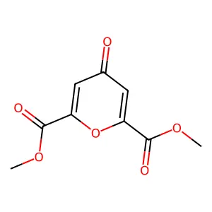 dimethyl 4-oxo-4H-pyran-2,6-dicarboxylate structure