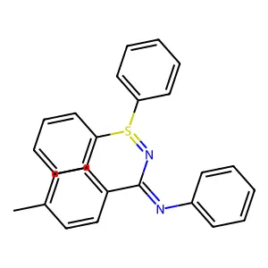 N-(diphenyl-lambda4-sulfanylidene)-4-methyl-N'-phenylbenzenecarboximidamide structure