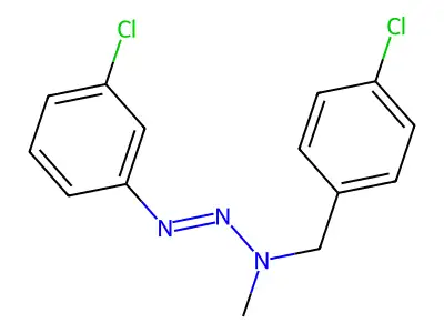 3-(p-Chlorobenzyl)-1-(m-chlorophenyl)-3-methyltriazene structure