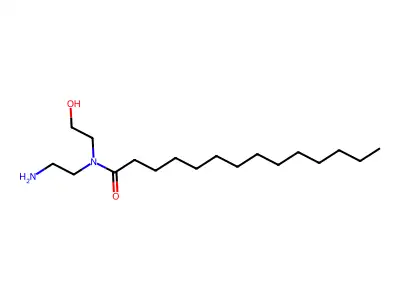 N-(2-Aminoethyl)-N-(2-hydroxyethyl)myristamide structure
