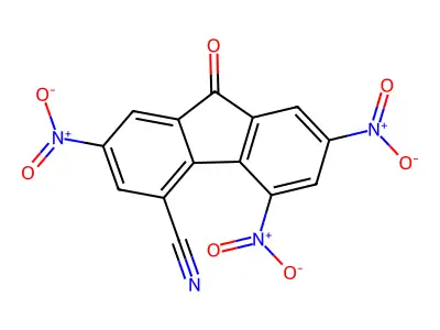 9H-Fluorene-4-carbonitrile, 2,5,7-trinitro-9-oxo- structure