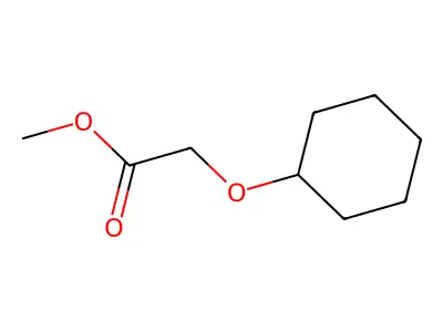 Acetic acid, 2-(cyclohexyloxy)-, methyl ester structure