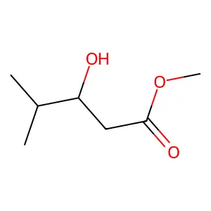 Methyl 3-hydroxy-4-methylpentanoate structure