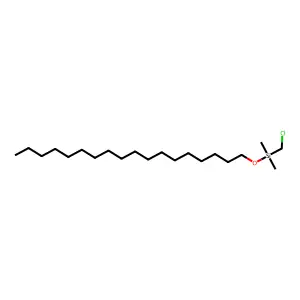 1-Dimethyl(chloromethyl)silyloxyoctadecane structure
