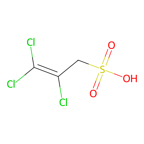 2,3,3-Trichloro-2-propenesulfonic acid structure