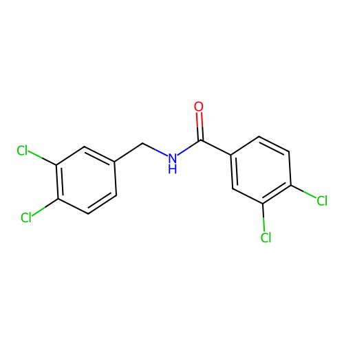 3,4-dichloro-N-(3,4-dichlorobenzyl)benzamide structure