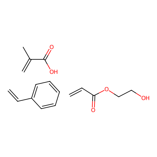 2-Hydroxyethyl prop-2-enoate;2-methylprop-2-enoic acid;styrene structure