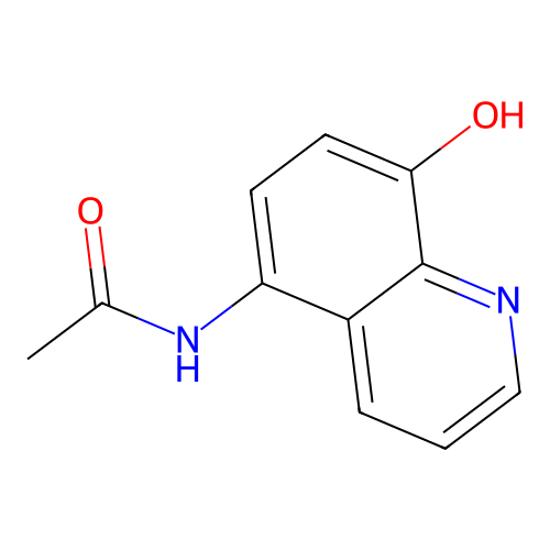 N-(8-hydroxyquinolin-5-yl)acetamide structure