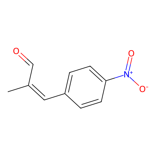 2-Methyl-3-(4-nitrophenyl)propenal structure