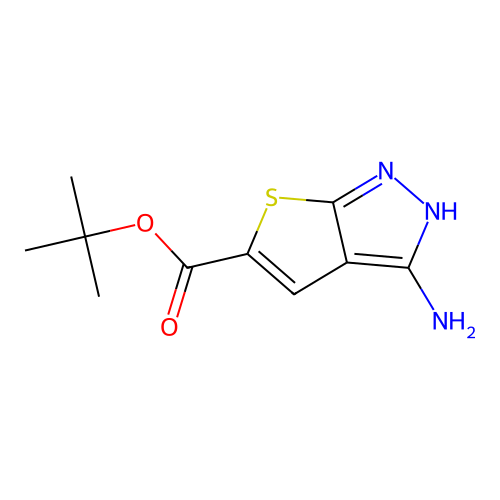 tert-butyl 3-amino-1H-thieno[2,3-c]pyrazole-5-carboxylate structure
