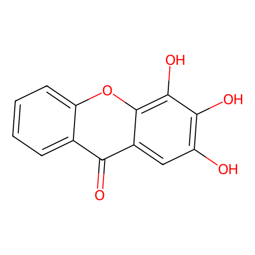 9H-Xanthen-9-one, 2,3,4-trihydroxy- structure