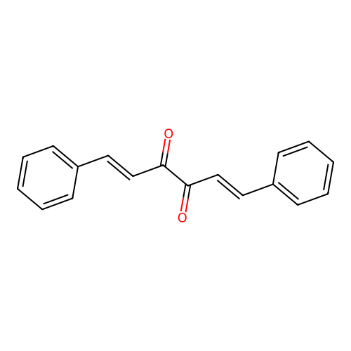 1,6-Diphenylhexa-1,5-diene-3,4-dione structure