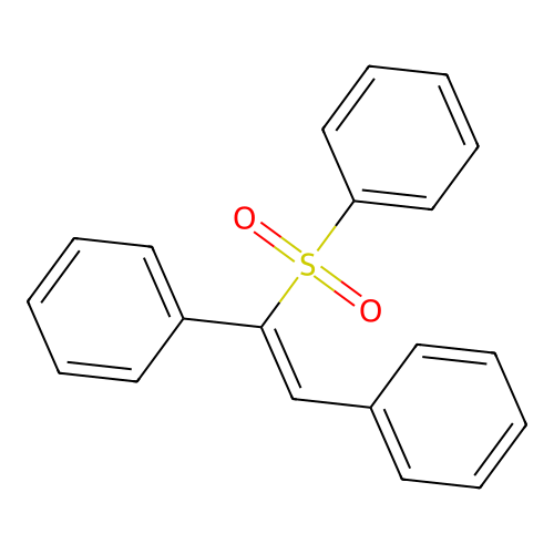 [2-(Benzenesulfonyl)-2-phenylethenyl]benzene structure