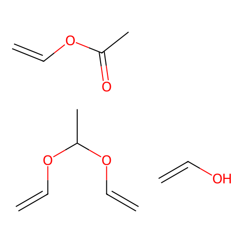 1,1-Bis(ethenoxy)ethane;ethenol;ethenyl acetate structure