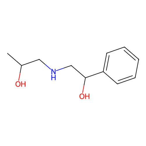 1-[(2-Hydroxy-2-phenylethyl)amino]propan-2-ol structure