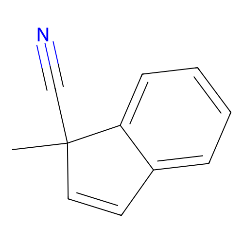 1-Methylindene-1-carbonitrile structure