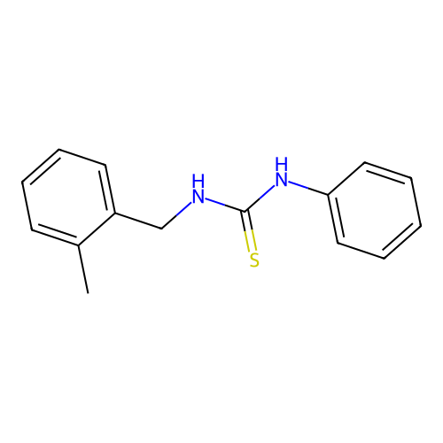 1-[(2-Methylphenyl)methyl]-3-phenylthiourea structure