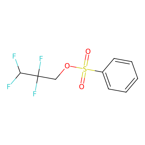 2,2,3,3-Tetrafluoropropyl benzenesulfonate structure