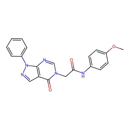 N-(4-methoxyphenyl)-2-{4-oxo-1-phenyl-1H,4H,5H-pyrazolo[3,4-d]pyrimidin-5-yl}acetamide structure