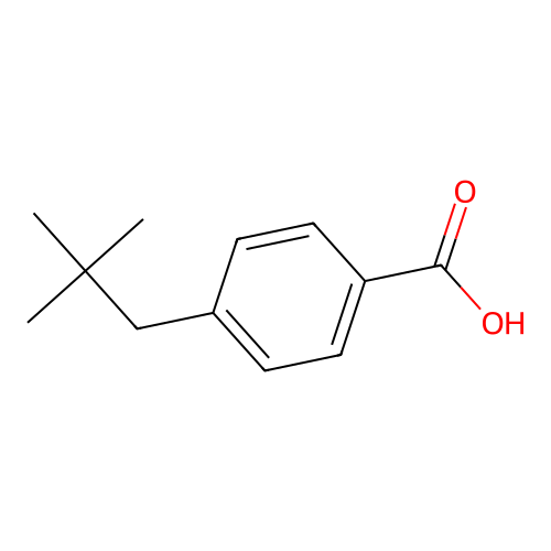 4-(2,2-Dimethylpropyl)benzoic acid structure