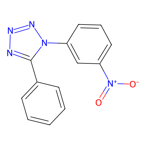 1-(3-nitrophenyl)-5-phenyl-1H-tetrazole structure