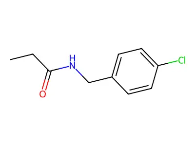 N-[(4-chlorophenyl)methyl]propanamide structure