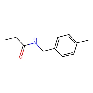 N-(4-methylbenzyl)propanamide structure