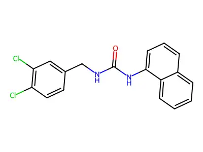 Urea, N-[(3,4-dichlorophenyl)methyl]-N'-1-naphthalenyl- structure