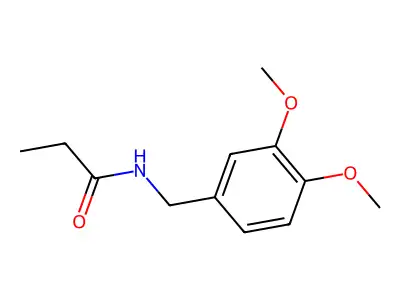N-(3,4-Dimethoxy-benzyl)-propionamide structure