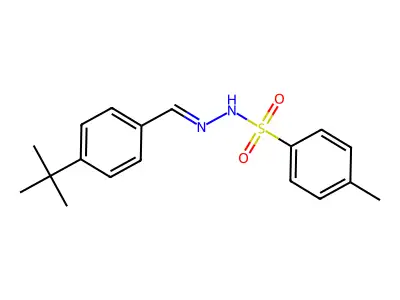 N-[(4-tert-butylphenyl)methyleneamino]-4-methyl-benzenesulfonamide structure