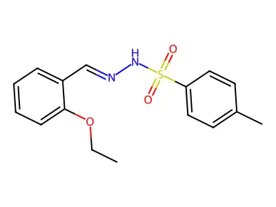 N-[(2-ethoxyphenyl)methylideneamino]-4-methylbenzenesulfonamide structure