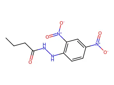 N'-(2,4-dinitrophenyl)butanehydrazide structure