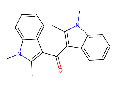 Bis(1,2-dimethyl-1H-indol-3-yl)methanone structure