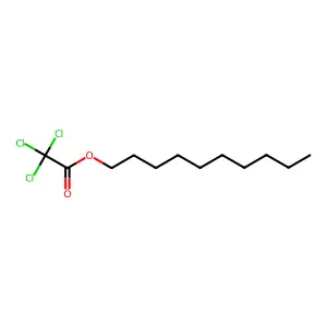 Decyl trichloroacetate structure