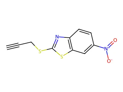 6-Nitro-2-(prop-2-yn-1-ylsulfanyl)-1,3-benzothiazole structure