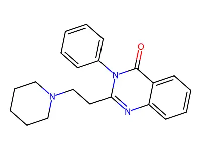 4(3H)-Quinazolinone, 3-phenyl-2-[2-(1-piperidinyl)ethyl]- structure